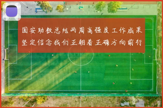 国安助教总结两周高强度工作成果坚定信念我们正朝着正确方向前行